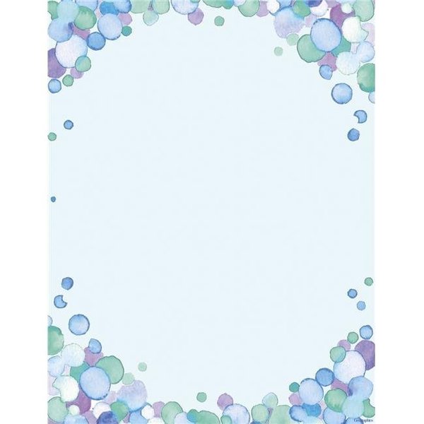 Geographics Geographics 2004195 8.5 x 11 in. Watercolor Dots Letterhead - Pack of 50 2004195